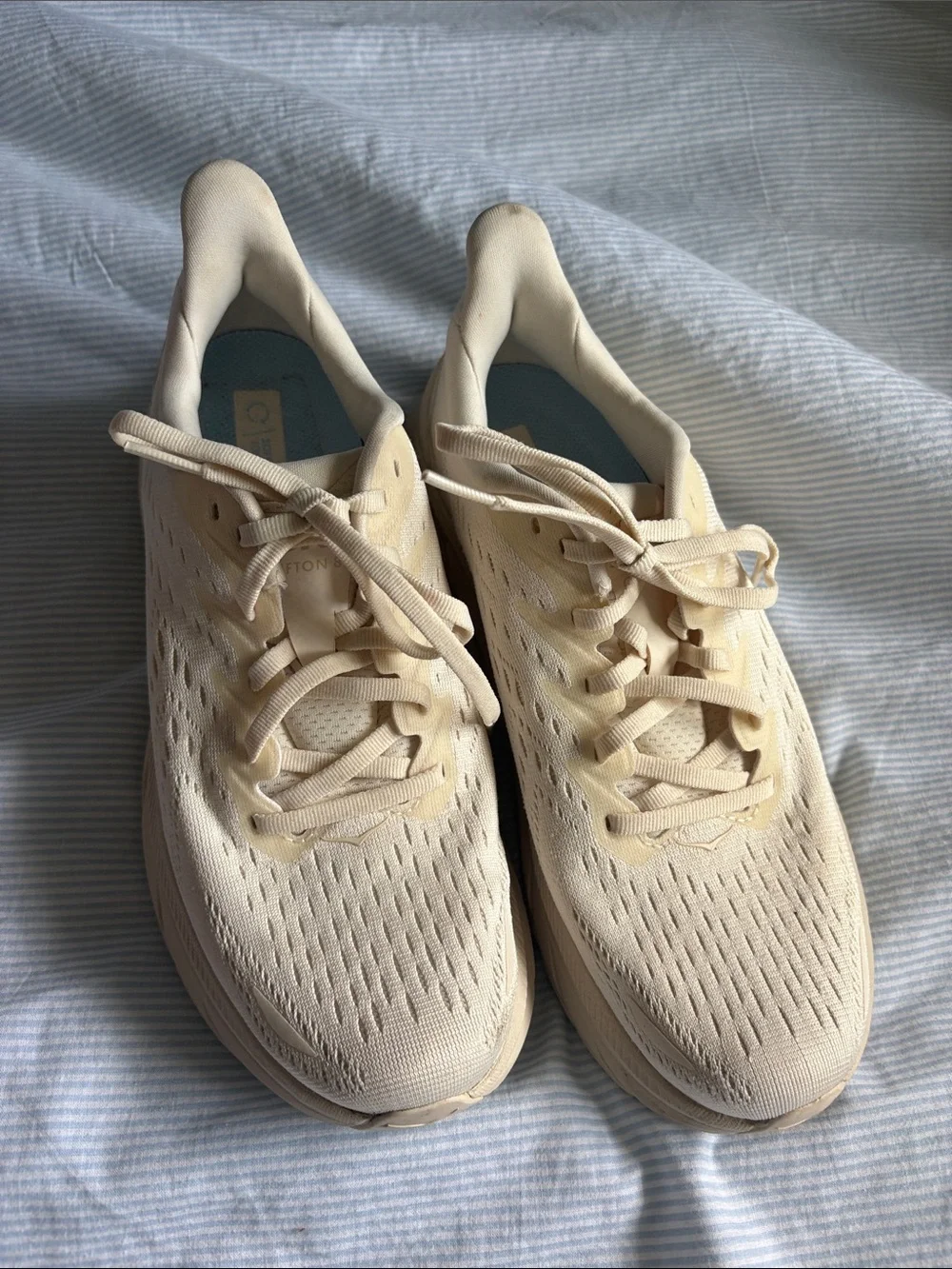 Hoka Women’s Clifton 8 Eggnog Running Sneakers